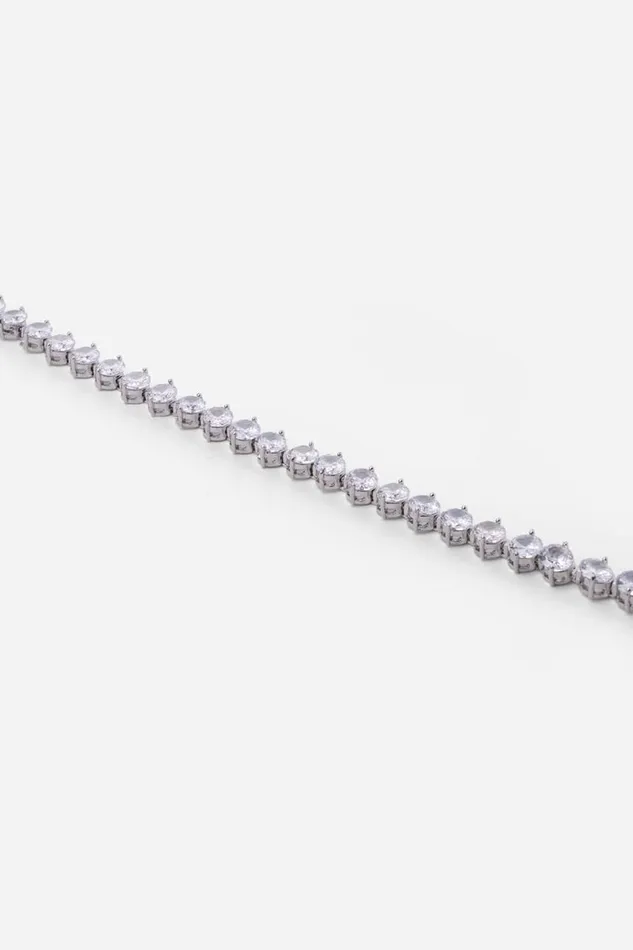 Women Silver Statement Tennis Bracelet Roman Jewellery
