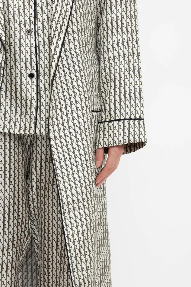 Women Sleepwear Victoria Beckham Pyjama Robe In VB House Monogram Jacquard