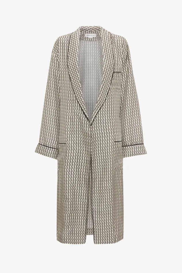 Women Sleepwear Victoria Beckham Pyjama Robe In VB House Monogram Jacquard