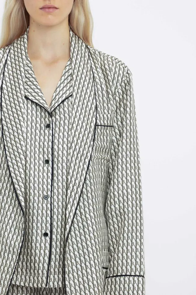 Women Sleepwear Victoria Beckham Pyjama Robe In VB House Monogram Jacquard