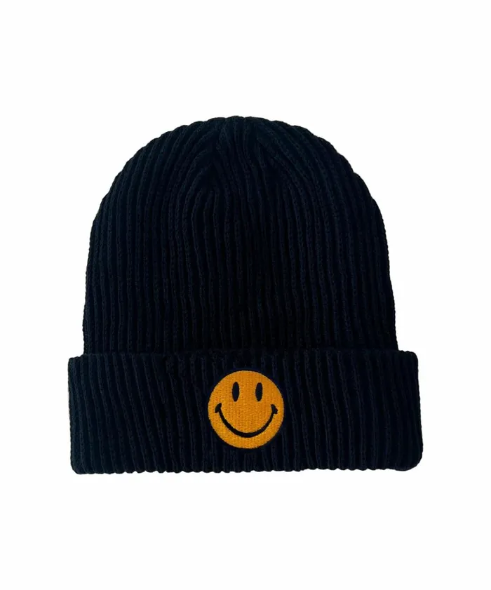 Women SMILEY RIB BEANIE 8211 NAVY Aviator Nation Beanies
