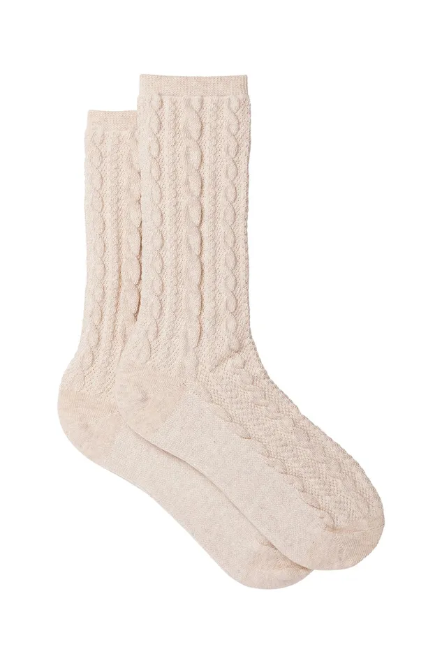 Women Socks Willow Ecru Chaussettes Ecrues Fantaisies Des Petits Hauts Shoes and Socks