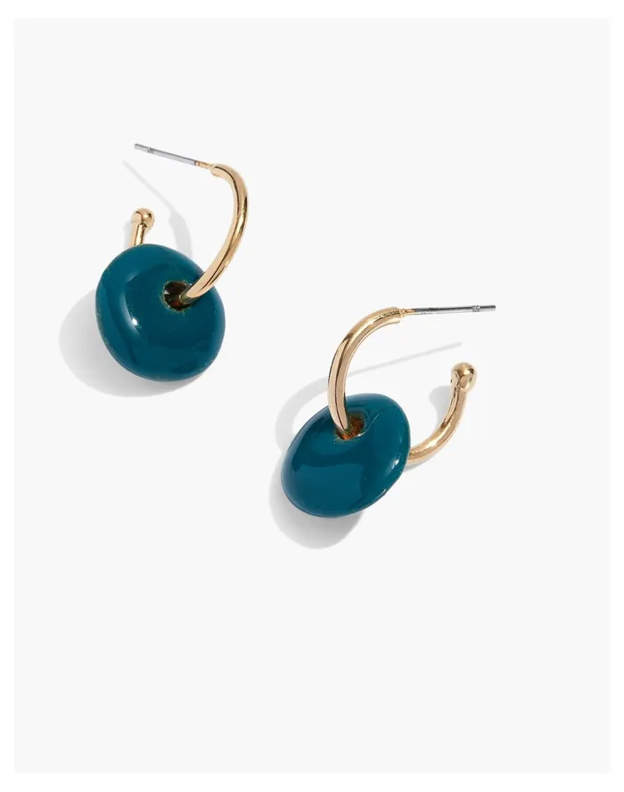 Women Soko Kazuri Disc Hoop Earrings Gold Madewell Earrings