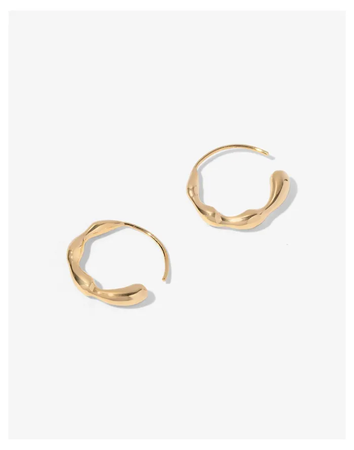Women SOKO Moto Mini Hoops Gold Madewell Earrings