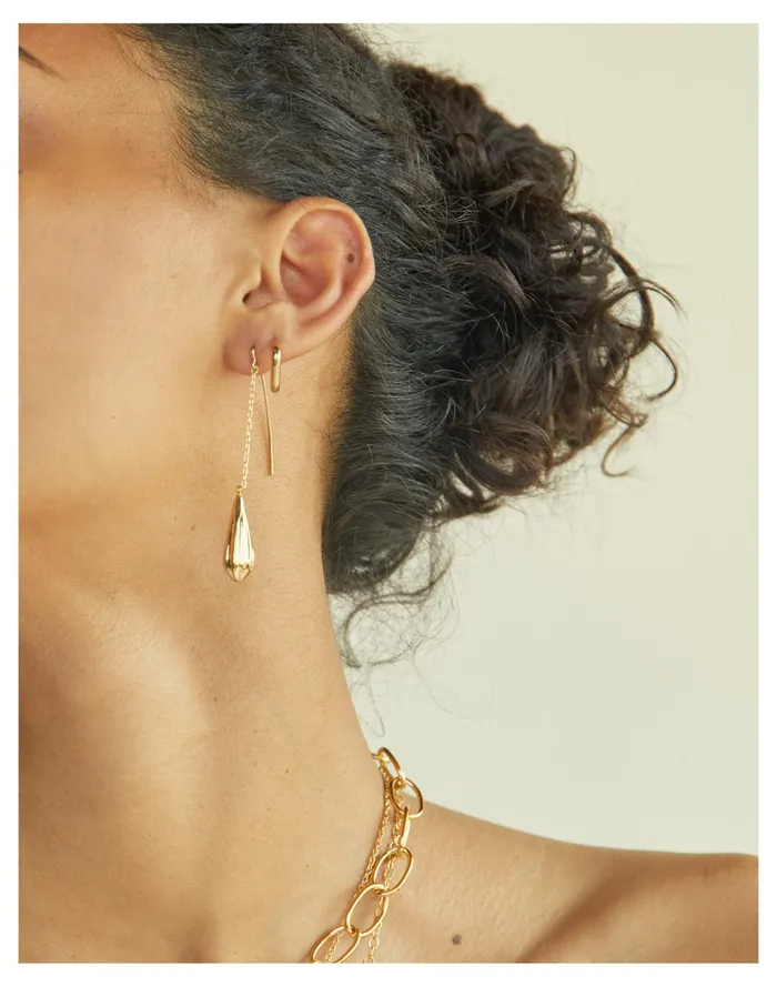 Women SOKO Shujaa Threader Gold Madewell Earrings Women SOKO Shujaa Threader Gold Madewell Earrings