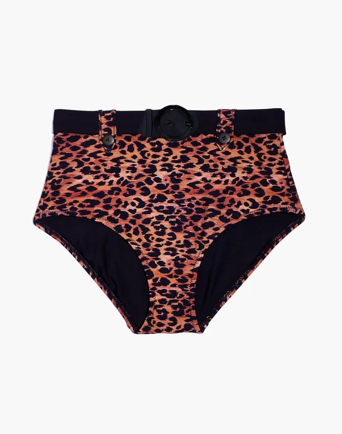 Women Solid and Striped Annie High Waist Bikini Bottom In Leopard Print Leopard Print Madewell Swim Women Solid and Striped Annie High Waist Bikini Bottom In Leopard Print Leopard Print Madewell Swim