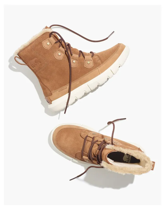 Women Sorel Explorer Joan Boots 262 Velvet Tan Fawn Madewell Boots