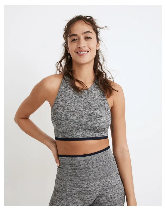 Women Splits59 Seamless Anna Sports Bra Top Heather Grey Madewell Activewear