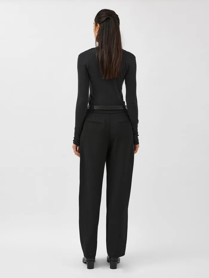 Women St Agni 8211 Organic Cotton Long Sleeve Top In Black The UNDONE Tops
