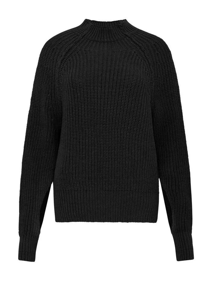 Women St Agni 8211 Split Sleeve Jumper In Black The UNDONE Knitwear
