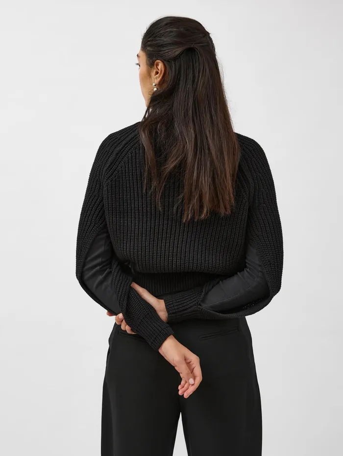 Women St Agni 8211 Split Sleeve Jumper In Black The UNDONE Knitwear