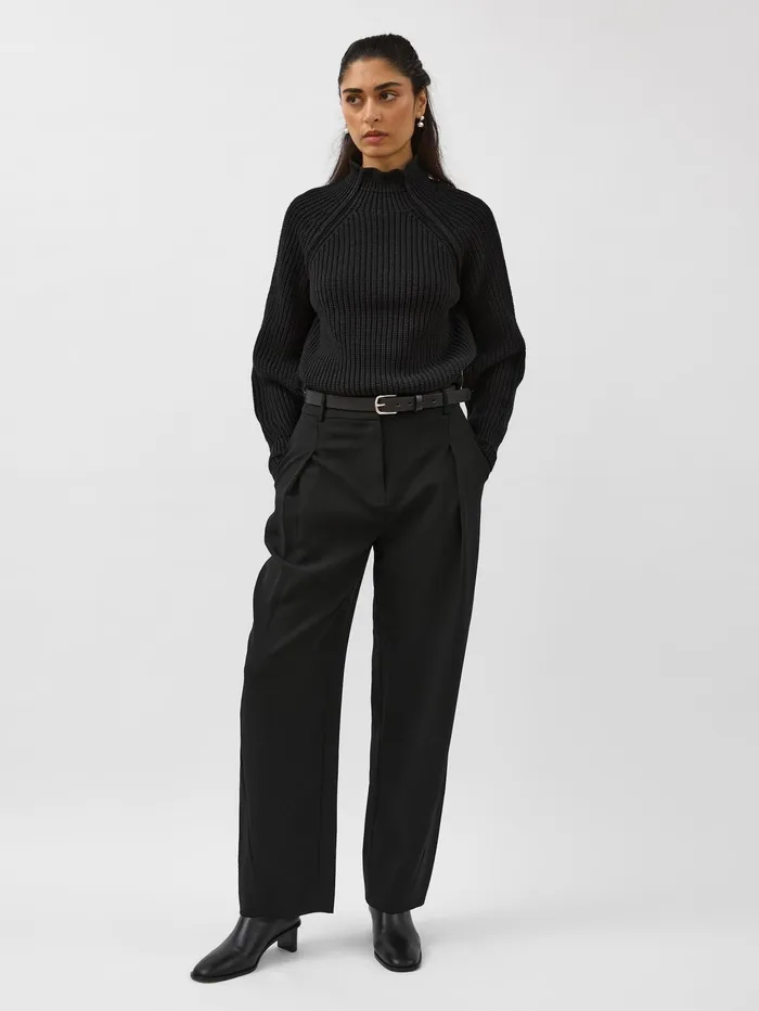 Women St Agni 8211 Split Sleeve Jumper In Black The UNDONE Knitwear