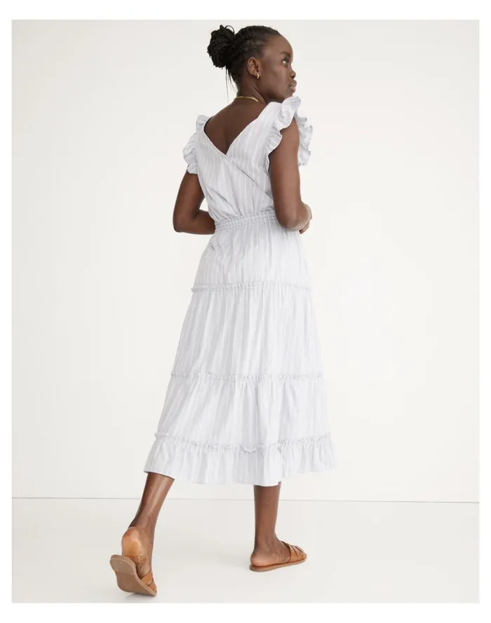 Women Striped Pull On Ruffle Tiered Maxi Skirt As Per Header Madewell Skirts Women Striped Pull On Ruffle Tiered Maxi Skirt As Per Header Madewell Skirts