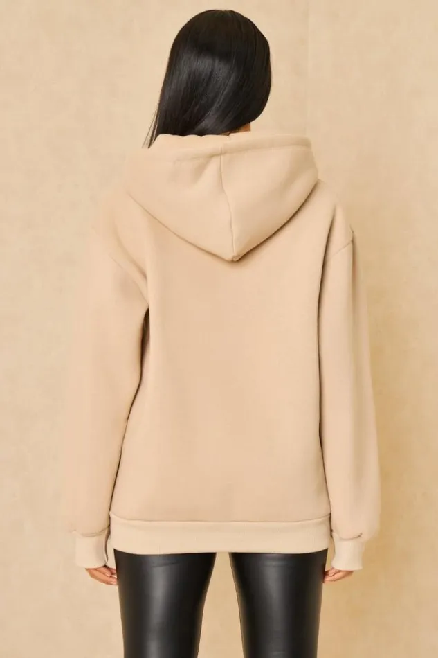 Women Sweat Capuche 034All We Need Is Love034 Beige Beige Brentiny Paris Sweaters and Sweatshirts Women Sweat Capuche 034All We Need Is Love034 Beige Beige Brentiny Paris Sweaters and Sweatshirts