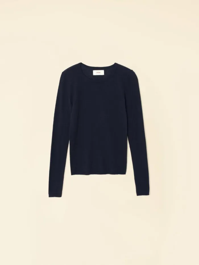 Women Sweaters and Jackets Xirena Navy Crewe Sweater