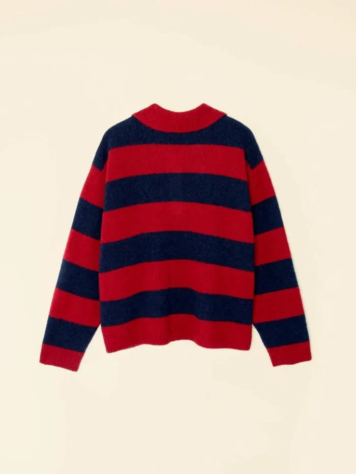 Women Sweaters and Jackets Xirena Red Blue Benton Sweater