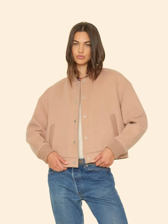 Women Sweaters and Jackets Xirena Warm Camel Braidy Jacket