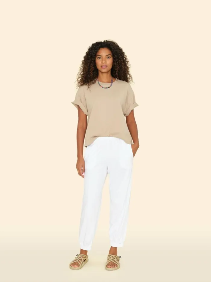 Women Sweats and Tees Xirena White Crispin Pant