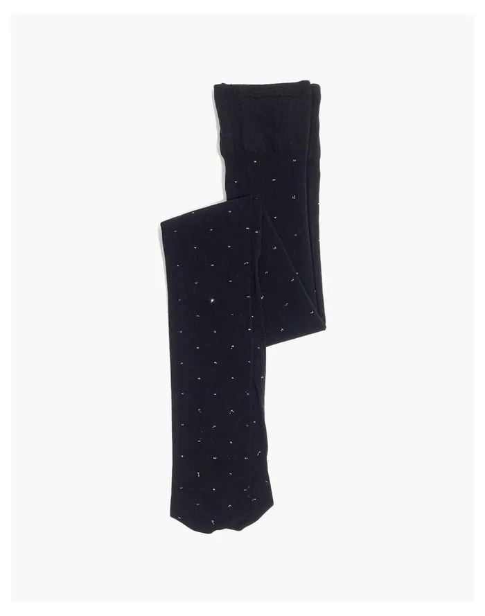 Women Swedish Stockings Filippa Dots Tights Black Madewell Socks