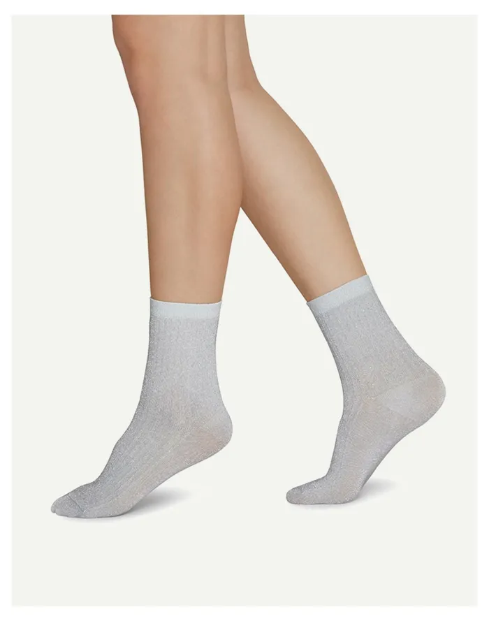 Women Swedish Stockings Stella Shimmery Socks Grey Madewell Socks Women Swedish Stockings Stella Shimmery Socks Grey Madewell Socks