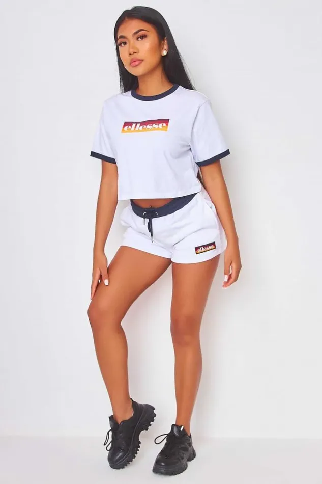 Women Tang Shorts In White Ellesse 8211 Sgi11073 White Brentiny Paris Shorts