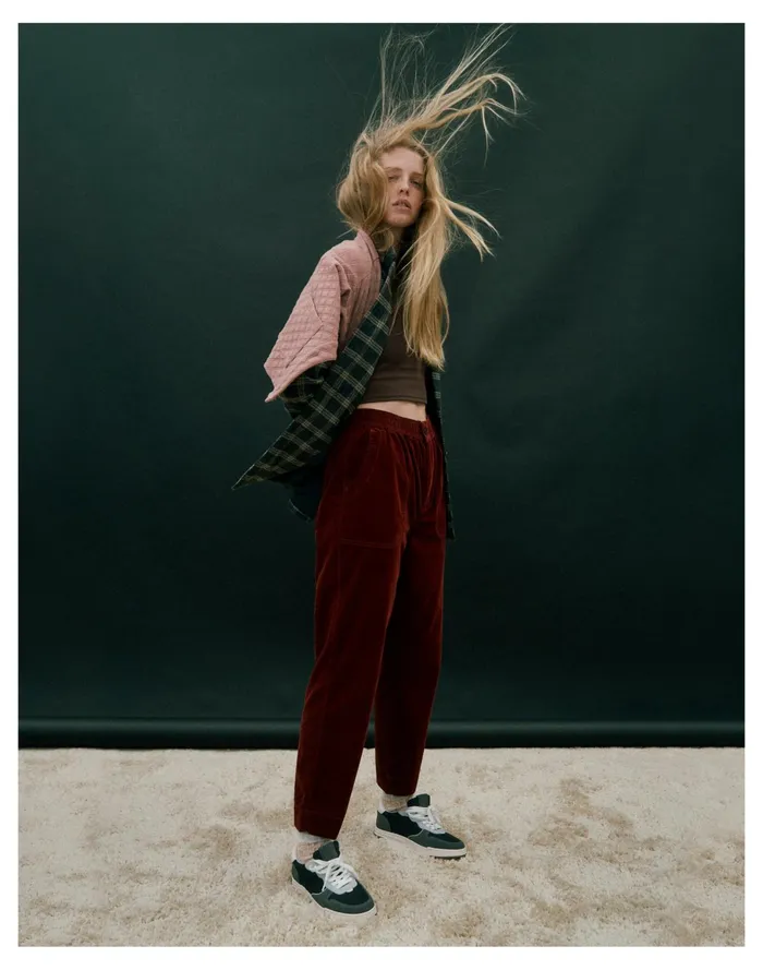 Women Tapered Huston Pull On Crop Pants In Corduroy Rusted Burgundy Madewell Pants Women Tapered Huston Pull On Crop Pants In Corduroy Rusted Burgundy Madewell Pants