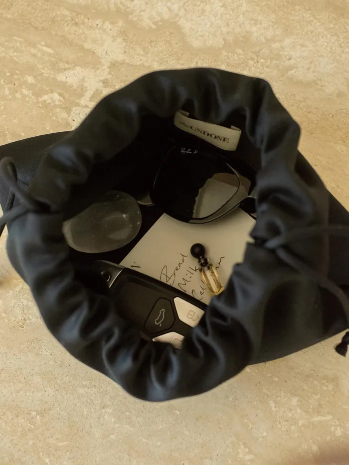 Women The Everyday Pouch Bag In Black Wool The UNDONE Bags