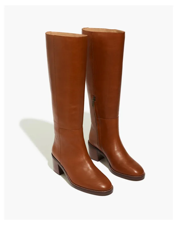 Women The Francie Tall Boot With Extended Calf Dried Maple Madewell Boots Women The Francie Tall Boot With Extended Calf Dried Maple Madewell Boots
