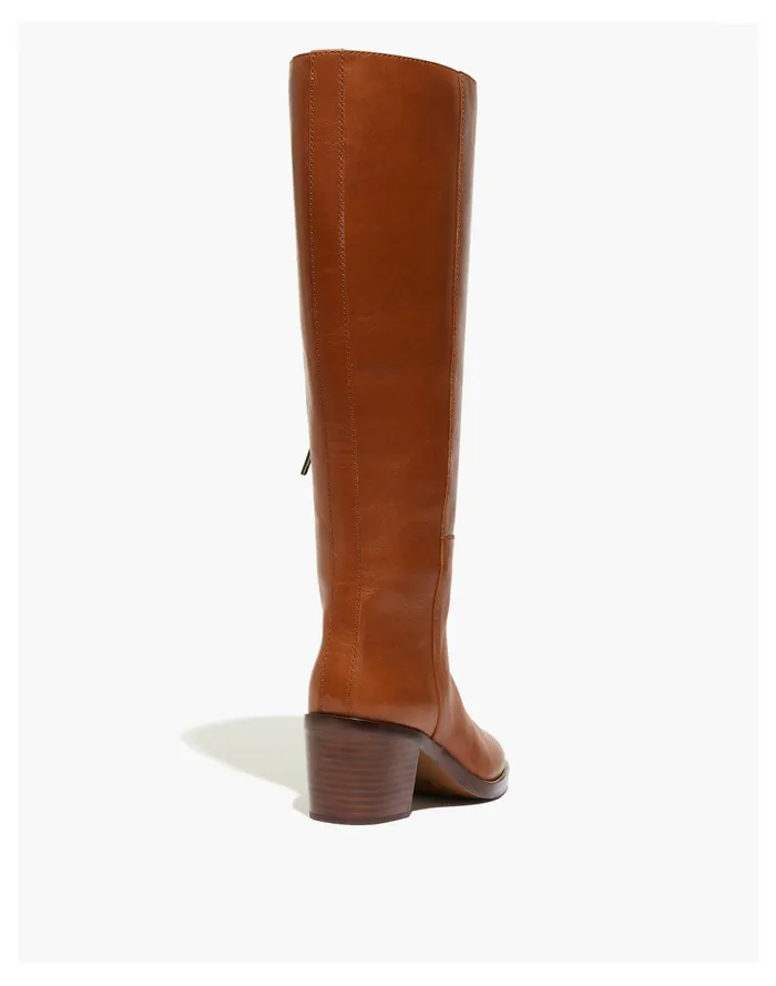 Women The Francie Tall Boot With Extended Calf Dried Maple Madewell Boots Women The Francie Tall Boot With Extended Calf Dried Maple Madewell Boots