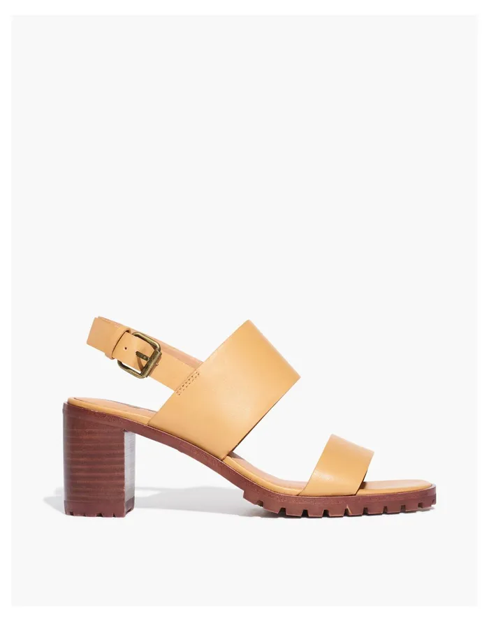 Women The Kiera Lugsole Sandal Desert Camel Madewell Heels Women The Kiera Lugsole Sandal Desert Camel Madewell Heels