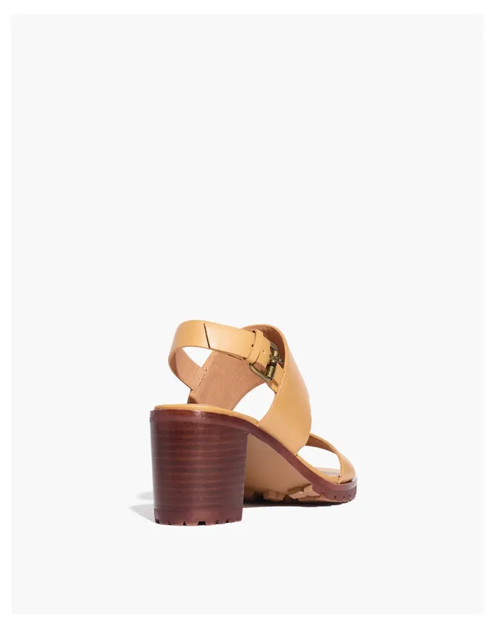 Women The Kiera Lugsole Sandal Desert Camel Madewell Heels Women The Kiera Lugsole Sandal Desert Camel Madewell Heels