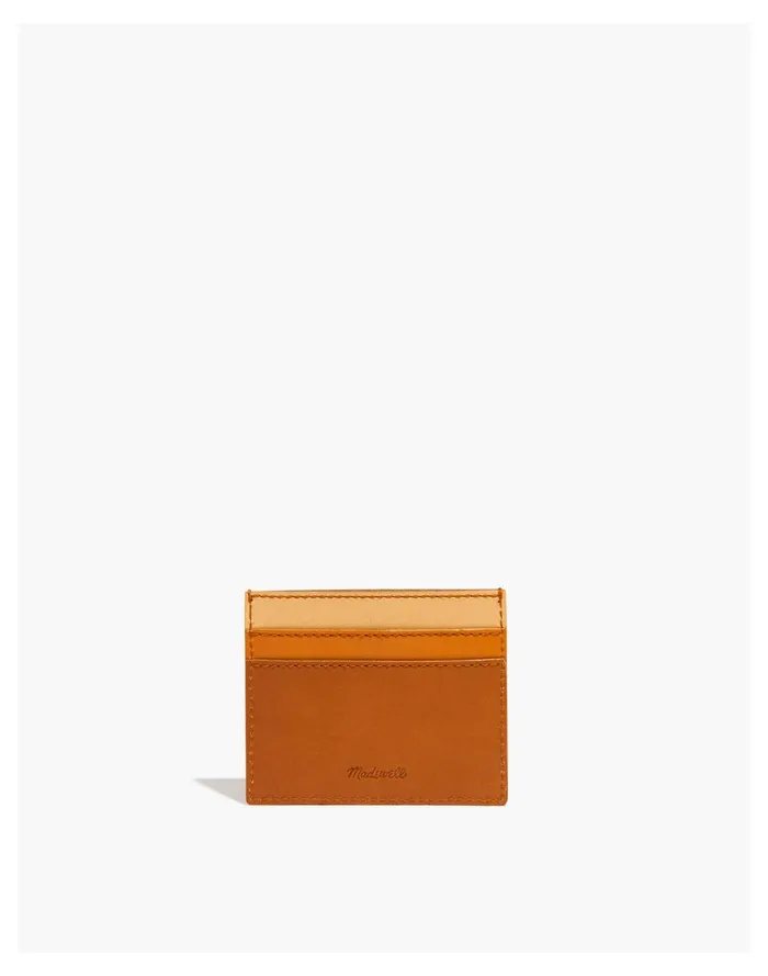 Women The Leather Card Case Mulled Cider Multi Madewell Pouches and Wallets