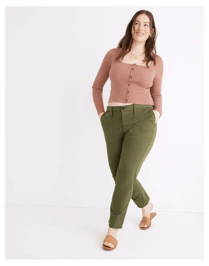Women The Mid Rise Perfect Vintage Pant Palm Tree Madewell Pants