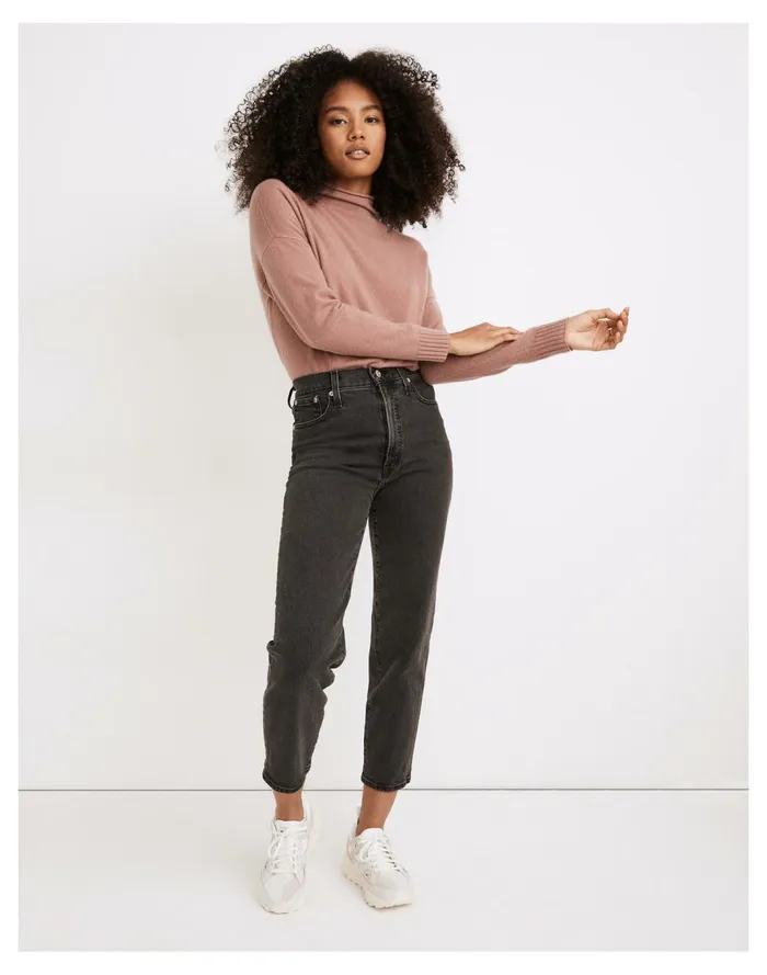 Women The Perfect Vintage Straight Crop Jean In Lunar Wash Lunar Wash Madewell Jeans
