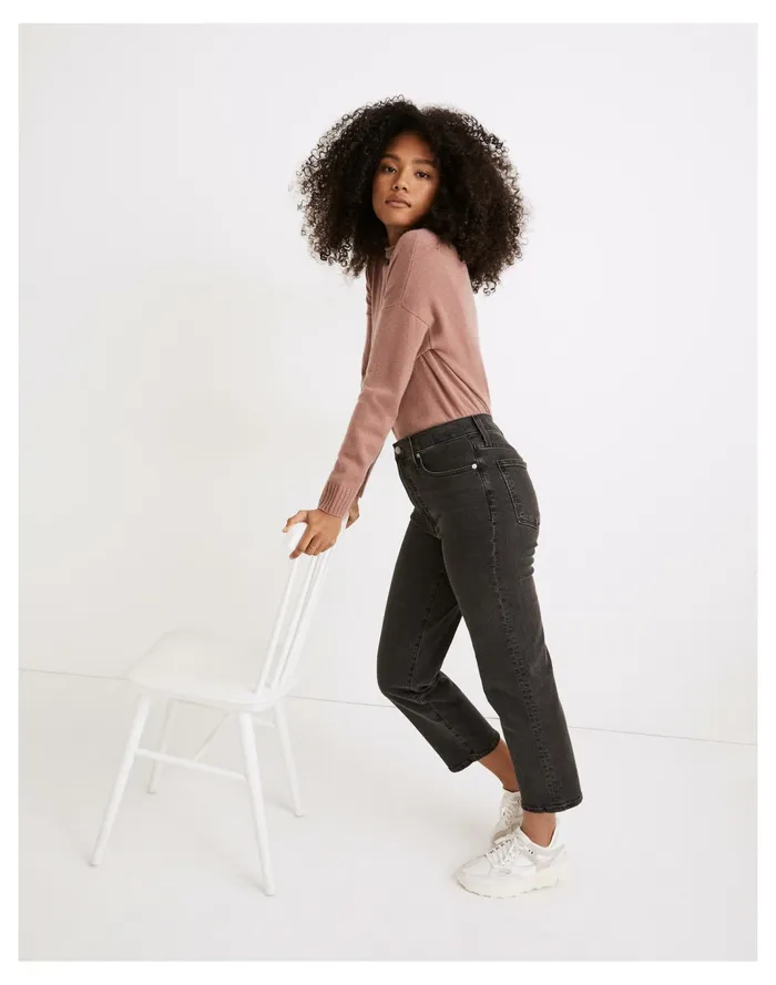 Women The Perfect Vintage Straight Crop Jean In Lunar Wash Lunar Wash Madewell Jeans Women The Perfect Vintage Straight Crop Jean In Lunar Wash Lunar Wash Madewell Jeans