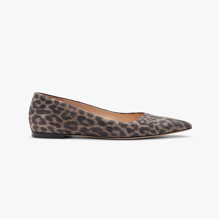 Women The Rowan Flat 8211 Leopard Suede Taupe Black Shoes M M LaFleur Women The Rowan Flat 8211 Leopard Suede Taupe Black Shoes M M LaFleur