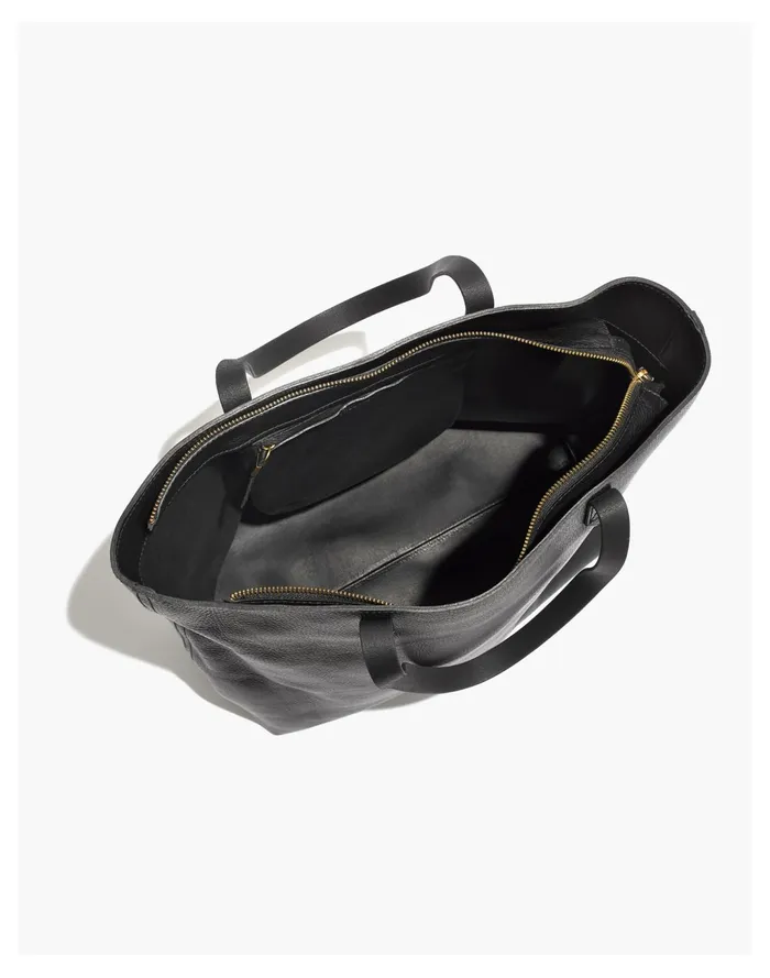 Women The Zip Top Transport Tote True Black Madewell Totes Women The Zip Top Transport Tote True Black Madewell Totes