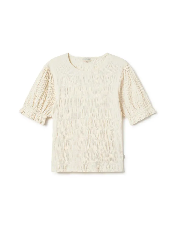 Women Tops Women 8211 Boyard 8211 Ecru TWOTHIRDS Tops