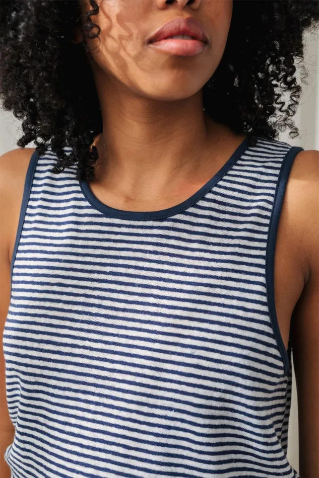 Women Tops Women 8211 Flotta 8211 Navy Stripes TWOTHIRDS Tops