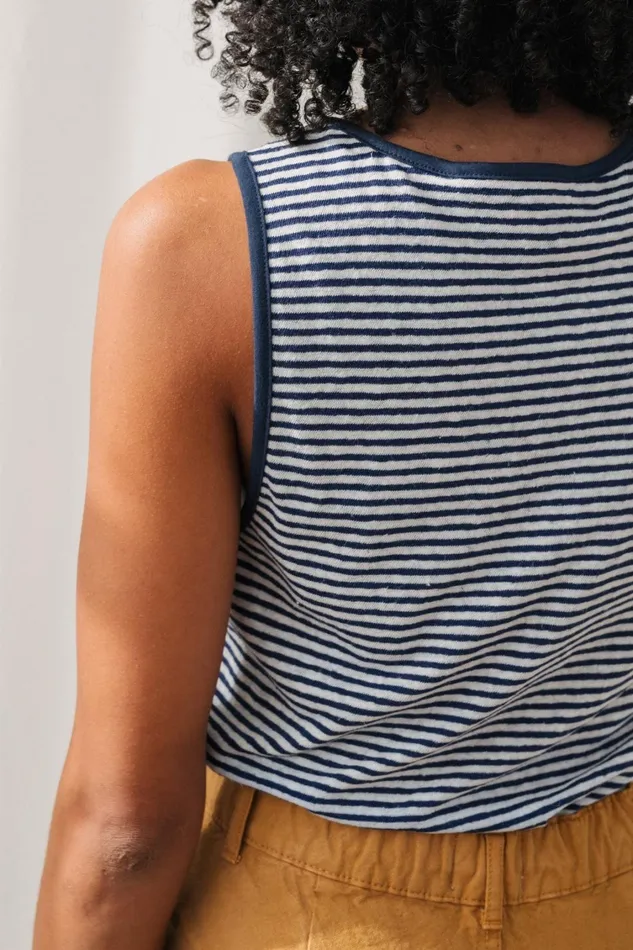 Women Tops Women 8211 Flotta 8211 Navy Stripes TWOTHIRDS Tops