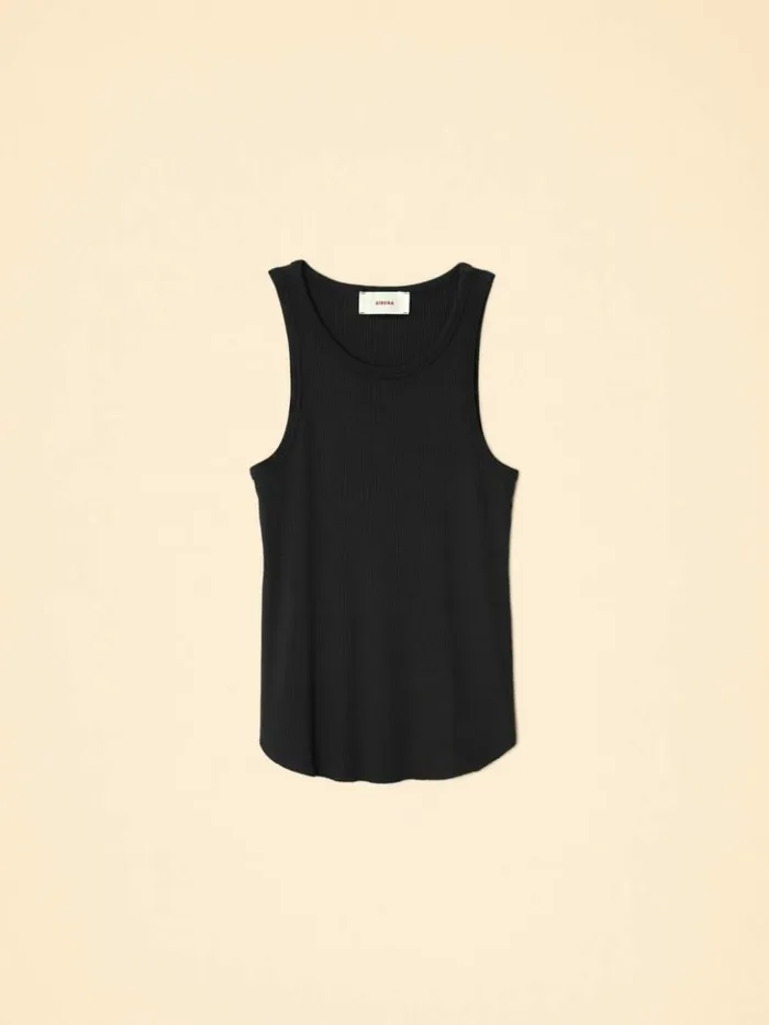 Women Tops Xirena Black Arynn Wide Rib Tank Top