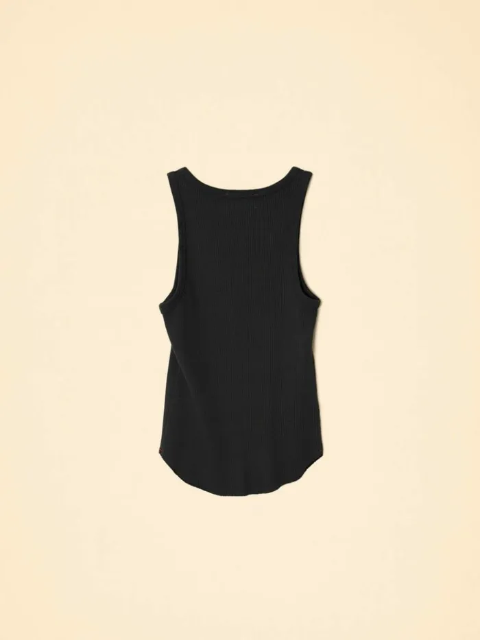 Women Tops Xirena Black Arynn Wide Rib Tank Top