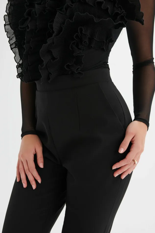 Women Trousers Lavish Alice JAYDE Tailored Trousers In Black Black