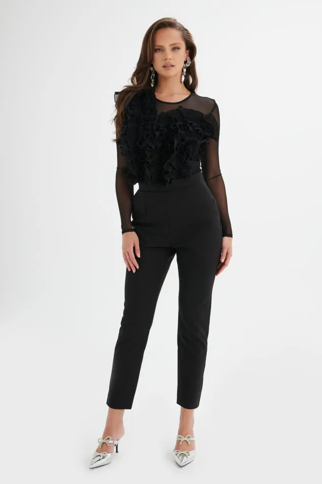 Women Trousers Lavish Alice JAYDE Tailored Trousers In Black Black
