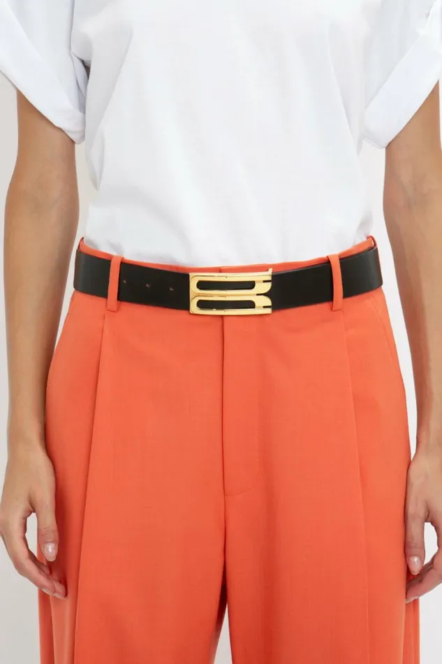 Women Trousers Victoria Beckham Single Pleat Trouser In Papaya