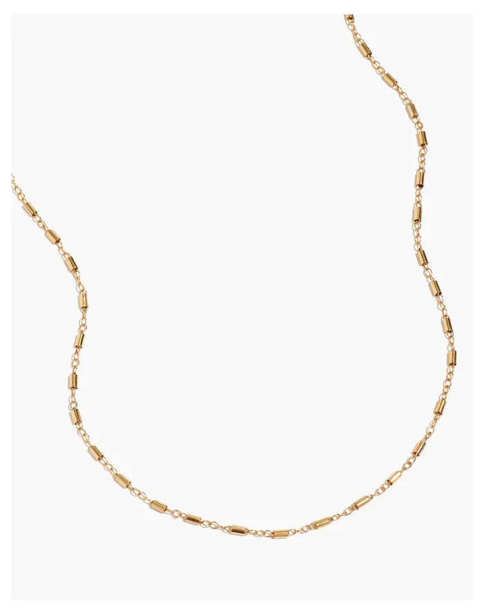 Women Tumble Avery Chain Necklace Gold Madewell 14K GoldPlated