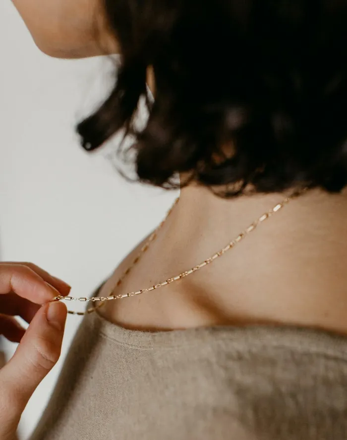 Women Tumble Avery Chain Necklace Gold Madewell 14K GoldPlated Women Tumble Avery Chain Necklace Gold Madewell 14K GoldPlated