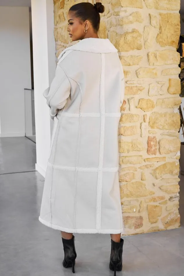 Women Veste Longue Aviateur Beige Peau De Mouton Beige Brentiny Paris Jackets Women Veste Longue Aviateur Beige Peau De Mouton Beige Brentiny Paris Jackets