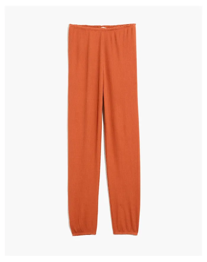 Women Waffle Knit Pajama Sweatpants Afterglow Red Madewell Pajamas Women Waffle Knit Pajama Sweatpants Afterglow Red Madewell Pajamas