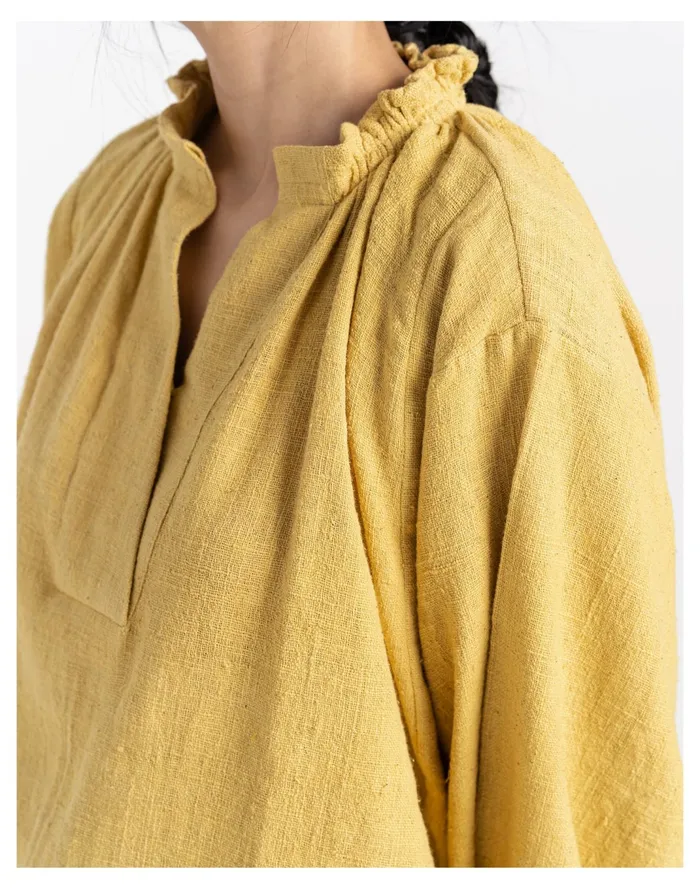 Women World Of Crow Oversized Mustard Wide Top Mustard Madewell Tops and Shirts Women World Of Crow Oversized Mustard Wide Top Mustard Madewell Tops and Shirts